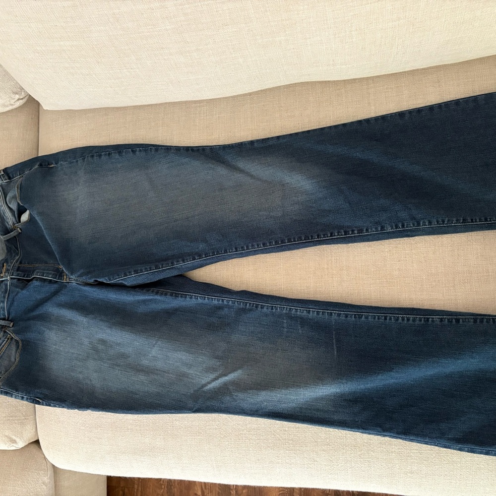 Eddie Bauer Blue Flare Wide Leg Jeans